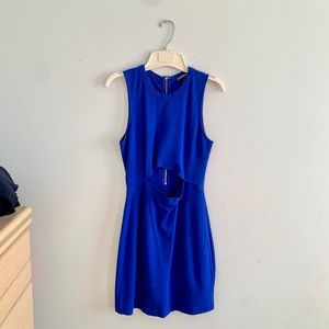 EXPRESS ROYAL BLUE CUT OUT DRESS SIZE 6